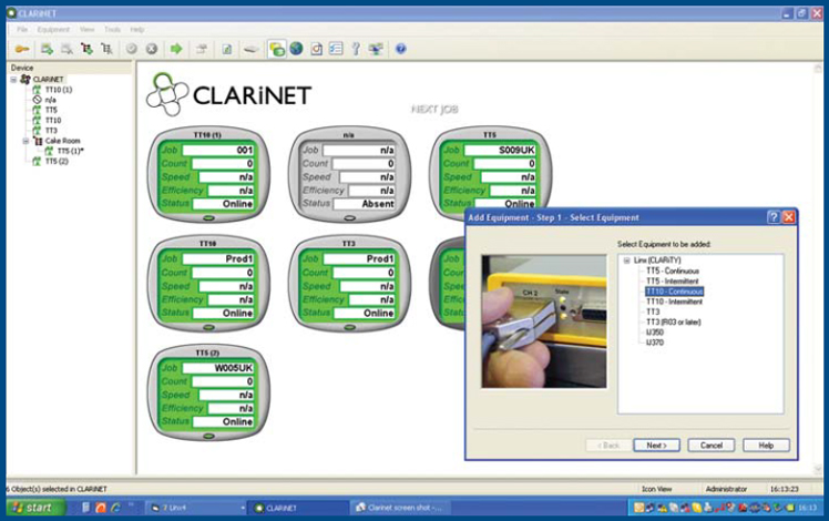 ClariNET software